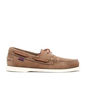 Sebago Docksides Portland Moccasin In Brown Nubuck - NWT